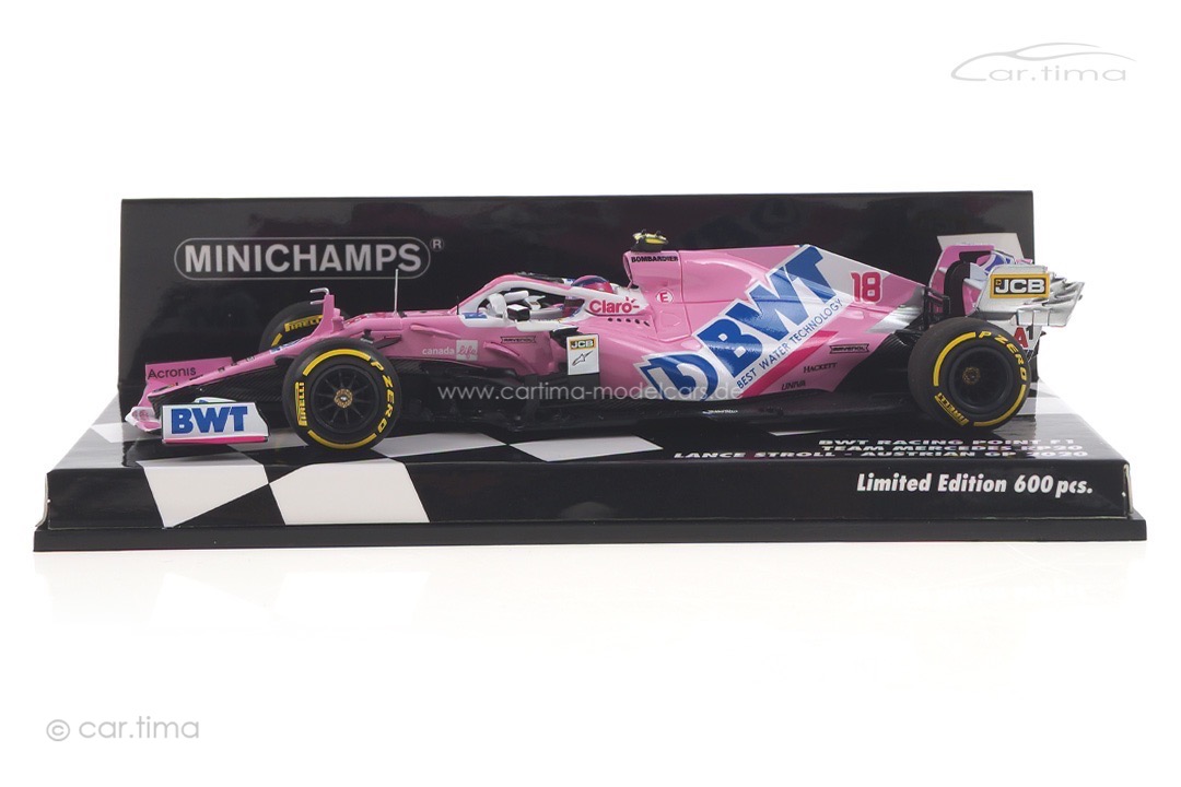 BWT Racing Point F1 RP20 GP Austria 2020 Lance Stroll Minichamps 1:43 417200118