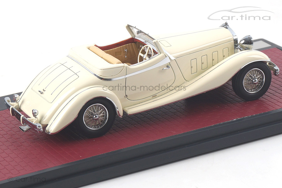 Delage D8S De Villars Roadster 1933 weiß Matrix Scale Models 1:43 MX50407-031